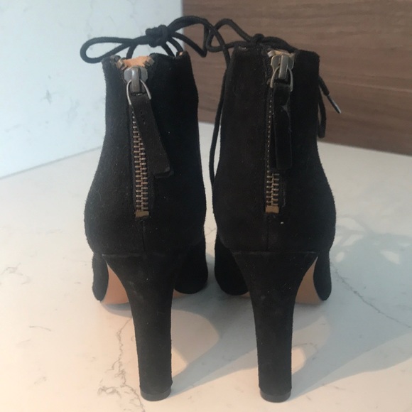 Nine West Black Lace-up Heels - Picture 3 of 5